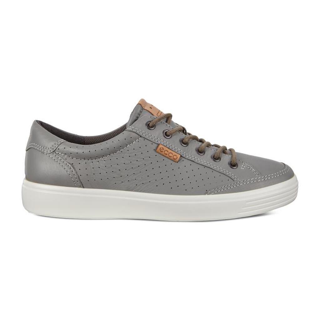 Ecco Soft 7 Mens Sneakers Titanium Online - India QCH-984325